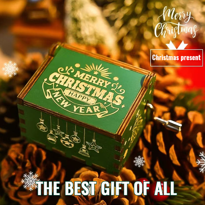 Wooden Carved and Painted Music Box 🎶