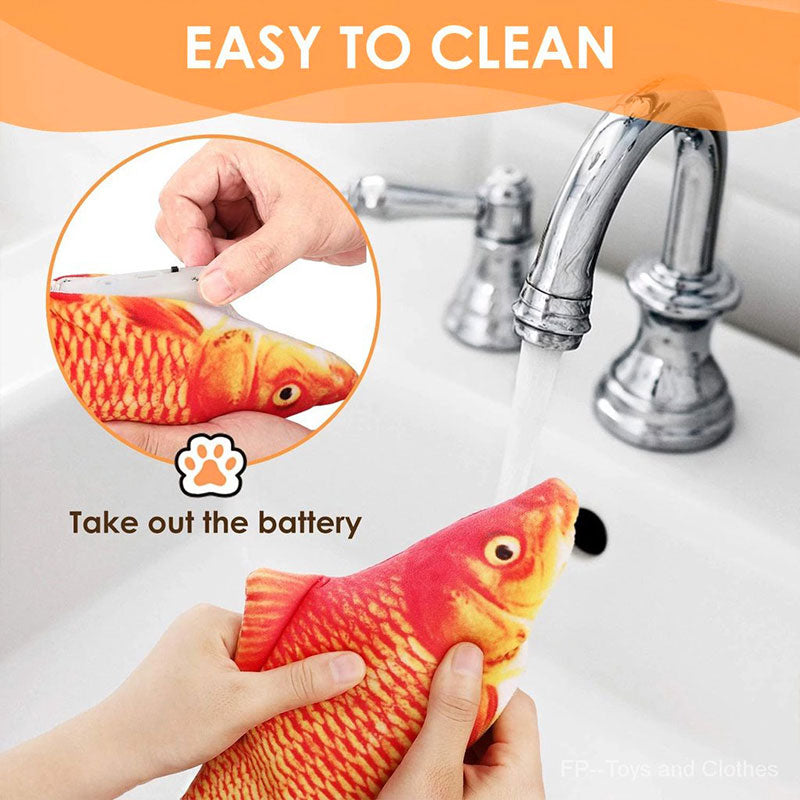 Electric Dancing Fish Cat Catnip Toy