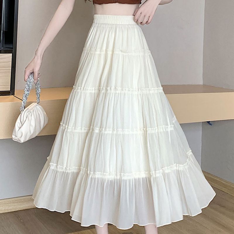 High Waist Layered Skirt