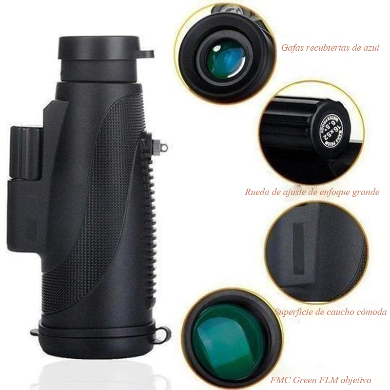 Telescopio Monocular Impermeable De Alta Resolución/High resolution waterproof monocular telescope