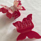 Double Layer Butterfly Hair Clips