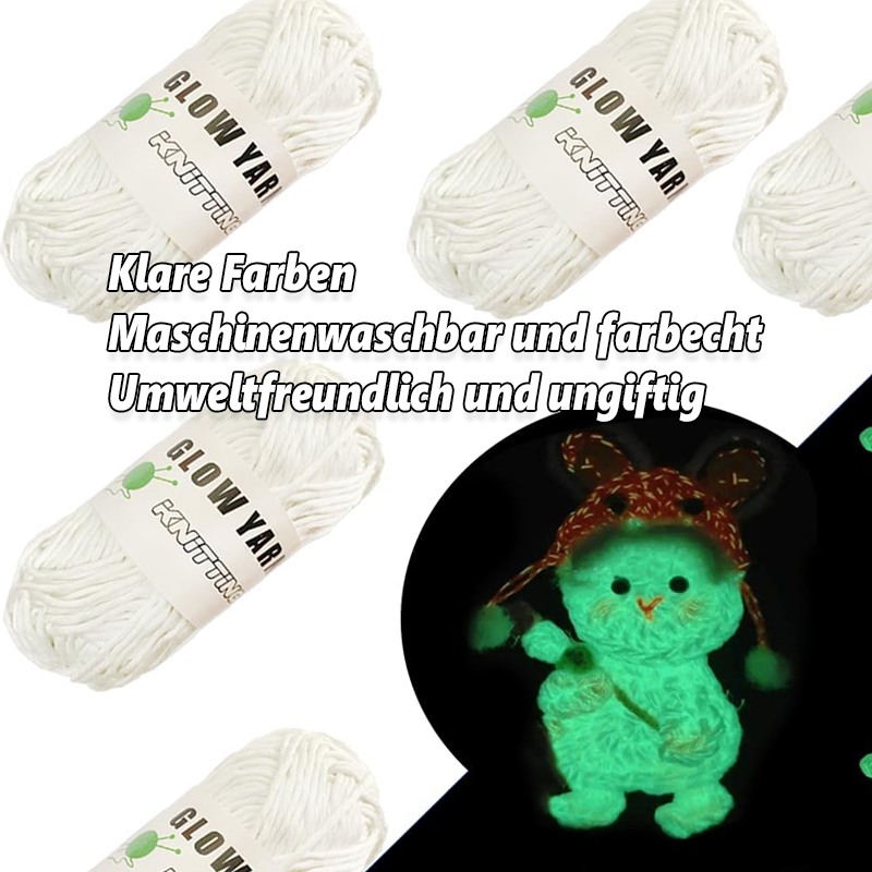 Im Dunkeln leuchtendes Garn – stricken Sie unglaublich leuchtende Aliens, Kostüme und Hüte/Luminous yarn