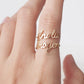Personalized Double Name Ring