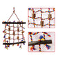 Parrot Log Colorful Rope Climbing Net Swing