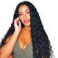 Black Middle Parted Small Curly Long Hair Wig