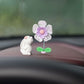 Car Center Console Shaking Head Flower Ornament（5 Pcs)