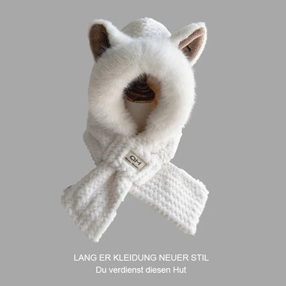 Winter Cartoon Mützen Schal 2-in-1 Set/Winter Cartoon Hats Scarf 2 in 1 Set