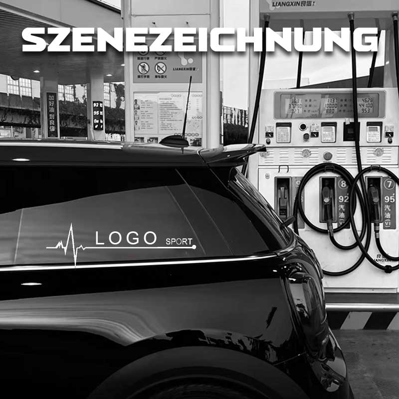 Reflektierende Laser-Dekorationsaufkleber für Autofenster（1 Paar）/Reflective decorative stickers for car windows