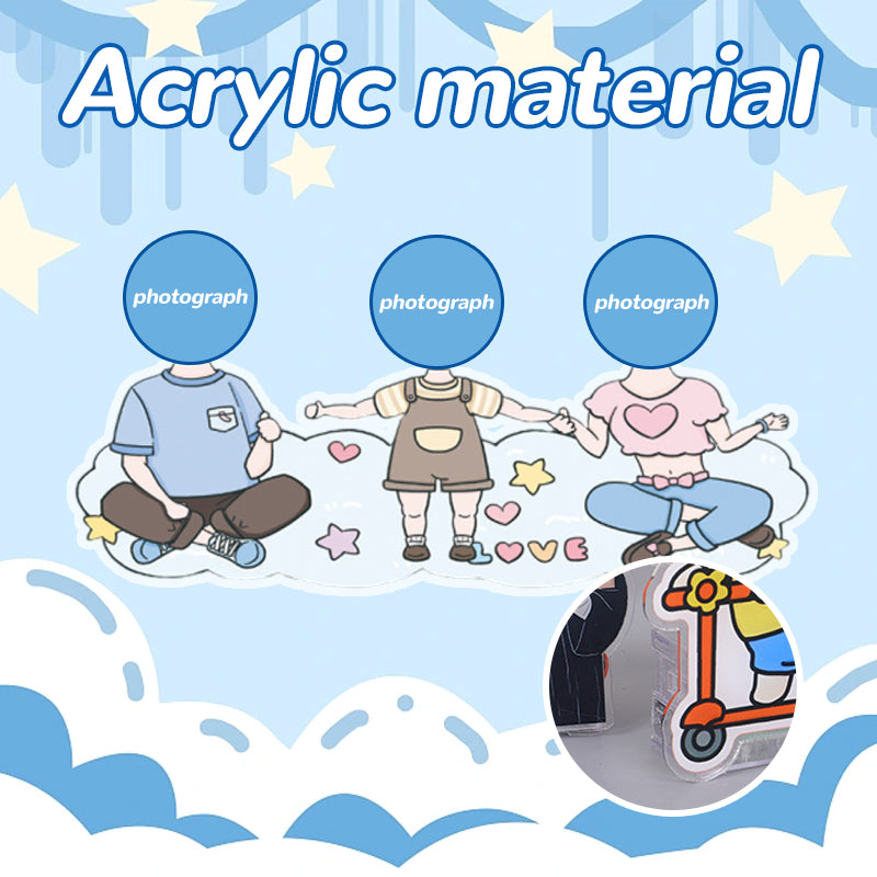 DIY Desktop Shaking Head Ornaments（Three People）