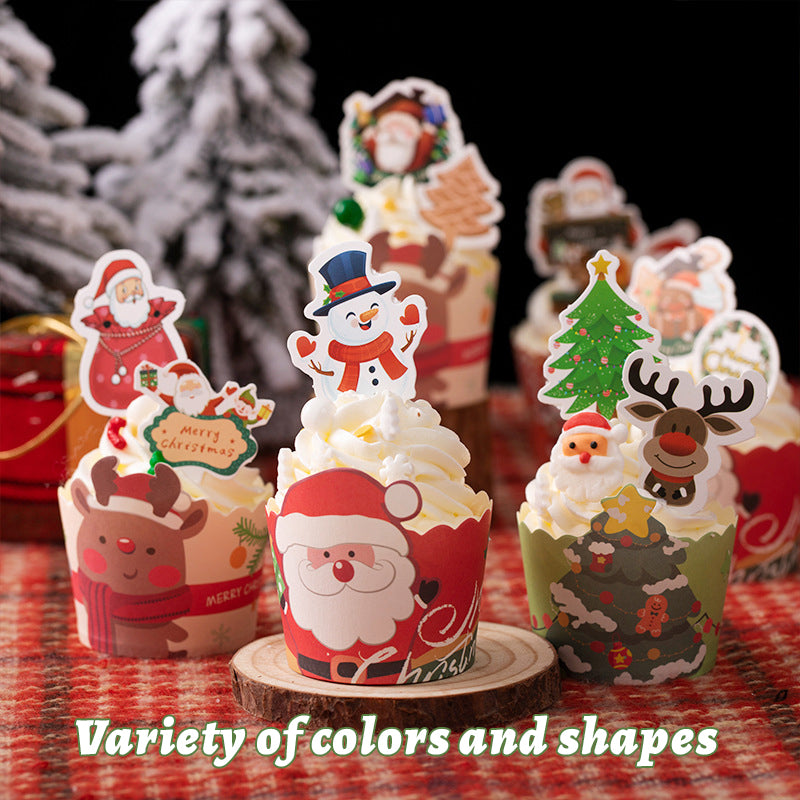 Christmas Cake Box Paper Cup