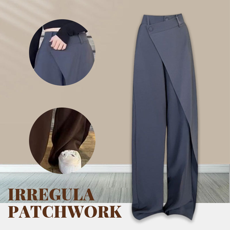 Women's Patchwork Straight Trousers