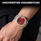 Diamant-Herrenuhr/Diamond-set Gypsophila quartz watch