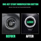 One-Key Start Modification Button Decoration Sticker