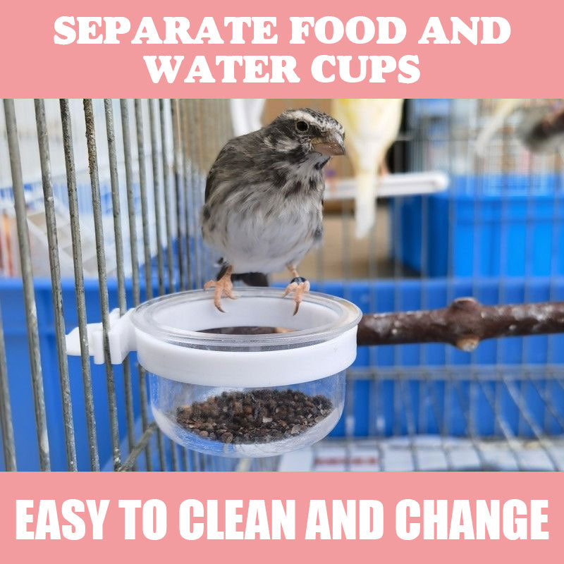 Split Food Box For Birds（2pcs)