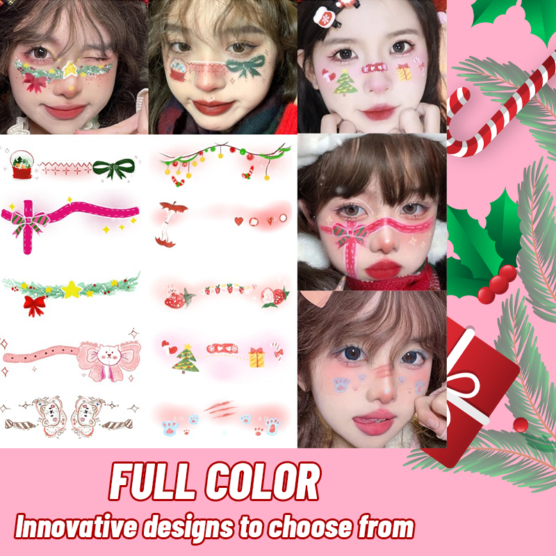 Christmas Makeup Tattoo Stickers