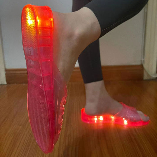 Luminous Hollow Transparent Crystal Slippers
