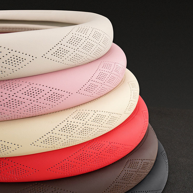 Perforated Breathable Steering Wheel Cover