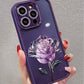 Purple Rose Transparent Phone Case