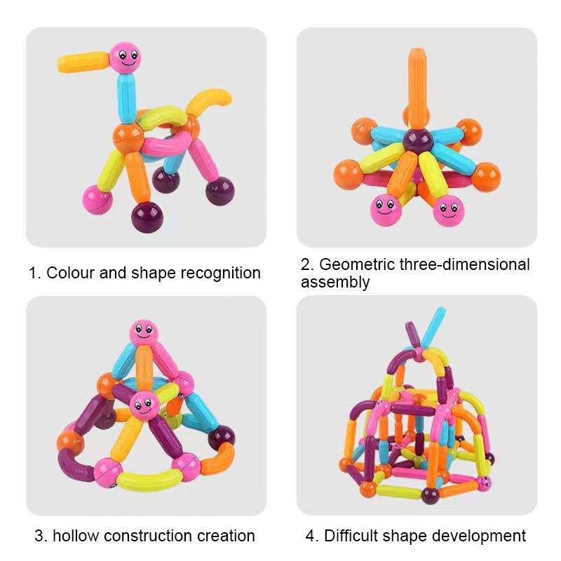Children'S Ever-Changing Magnetic Stick Building Blocks