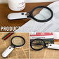 Double Lens Led Light Racket Magnifying Glass