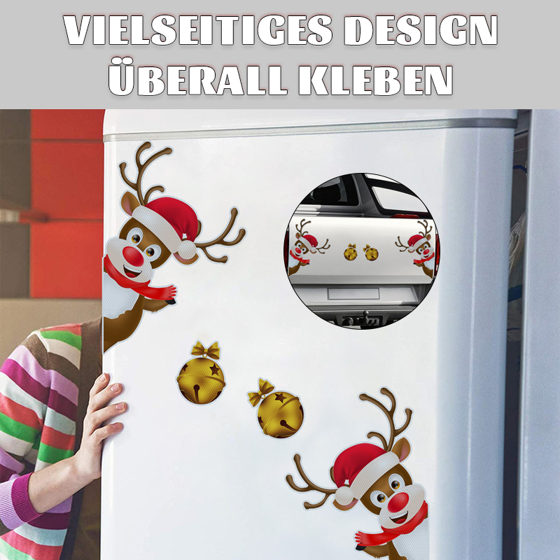 Weihnachtswaben-Reflektierende Magnetische Aufkleber/Reflective Light Bulb Magnet Decorations