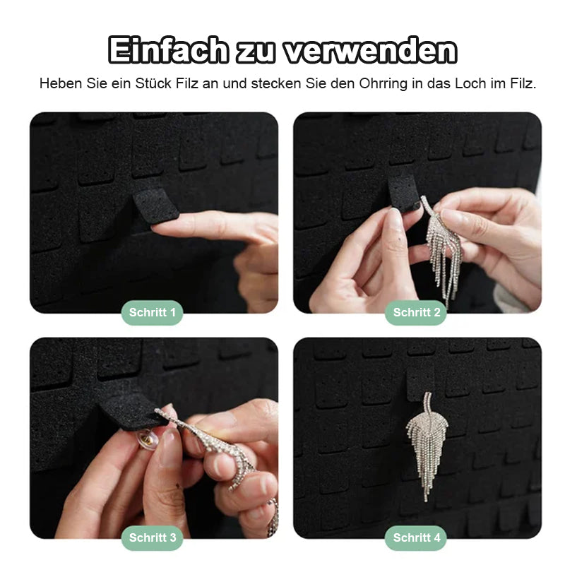 🔥2023 heißer Verkauf – Aufbewahrungstasche für hängenden Schmuck aus Filz/Convenient jewelry storage hanging bag