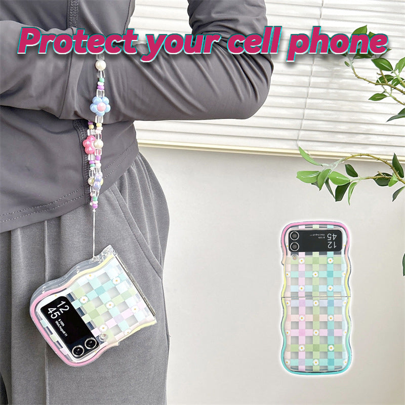 Daisy Wavy Edge Foldable Phone Case