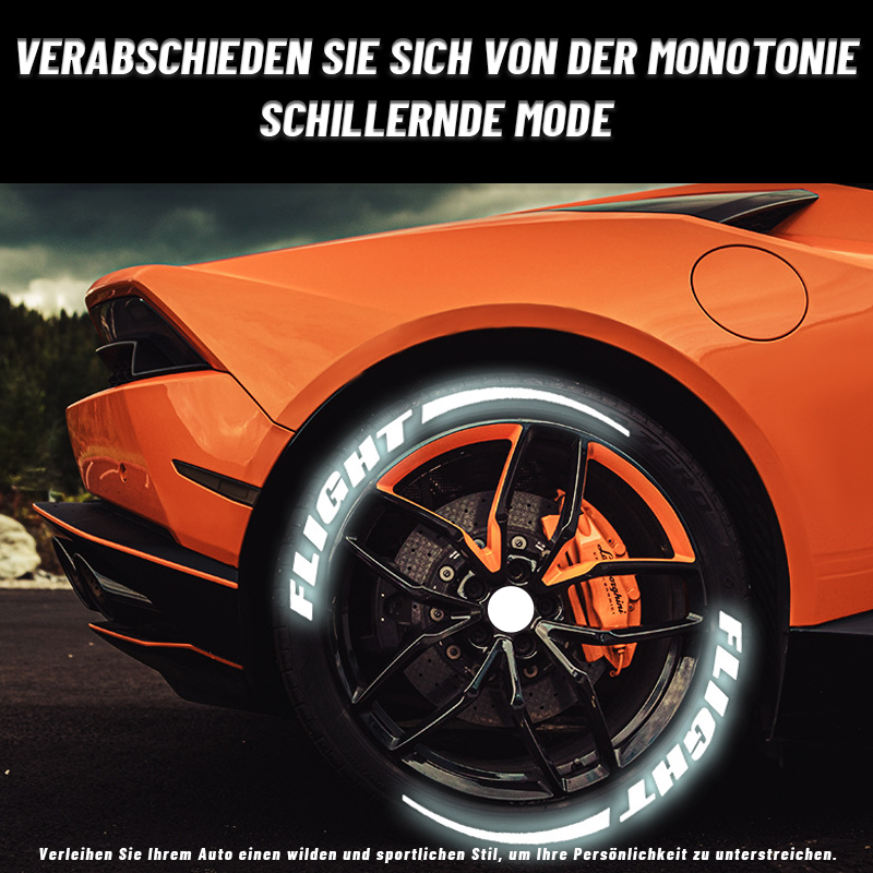 Autoreifen-Buchstabenaufkleber（5er-Pack）