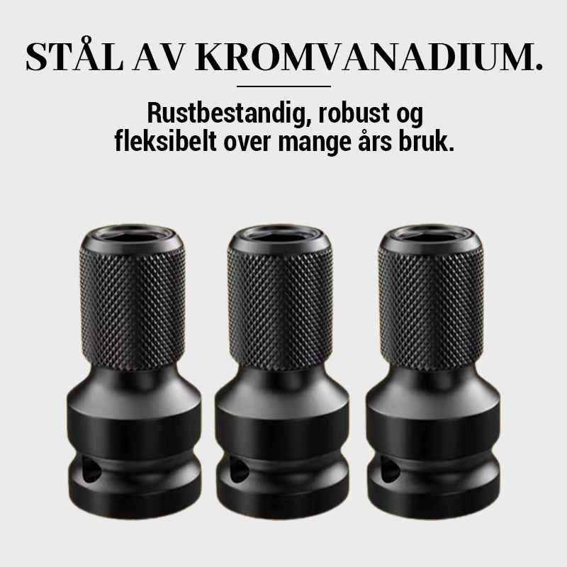 1/2 Til 1/4 Sekskantet Vindskruehylseomformer/Electric wrench adapter