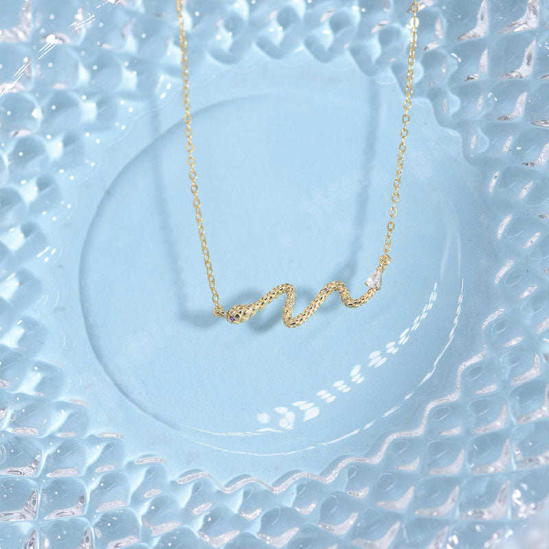 Sterling Silver Snake Necklace
