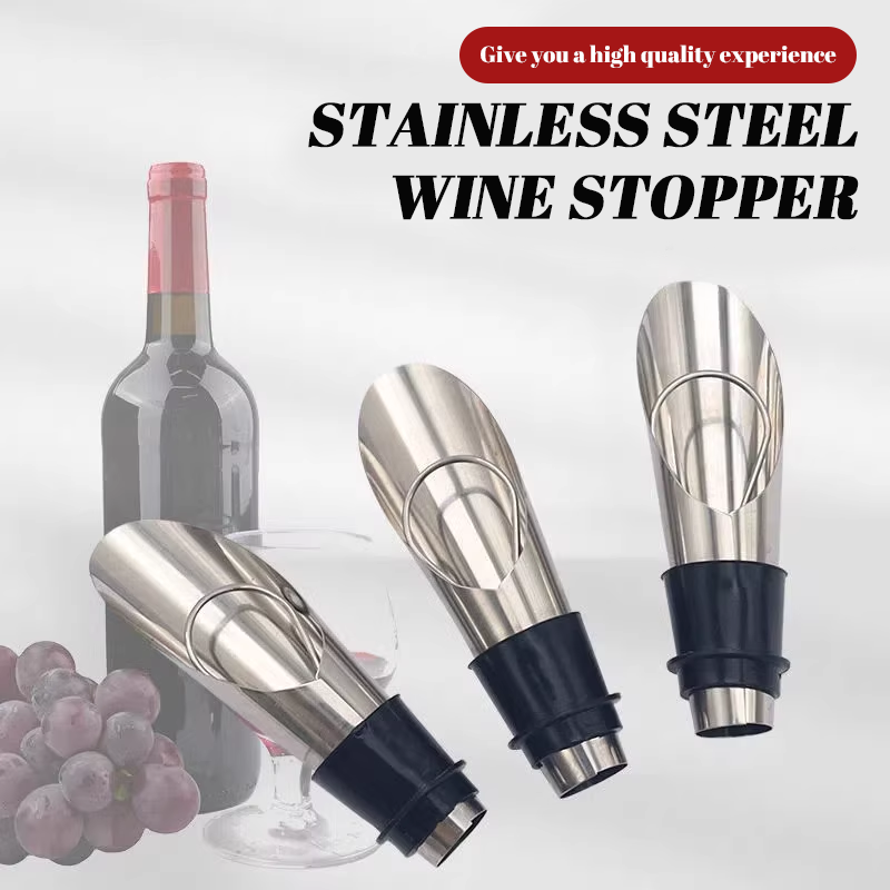 Stainless Steel Wine Pourer Set