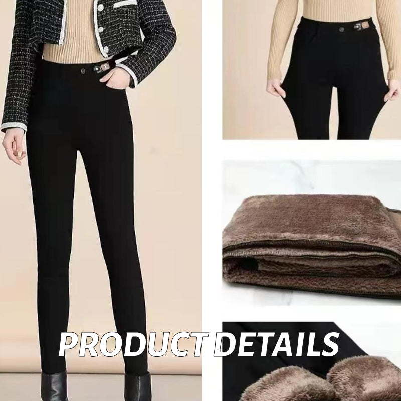 Extra Thick Plush Slim Fit Stretch Pants
