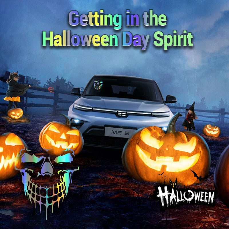 Halloween Skull Car Sticker