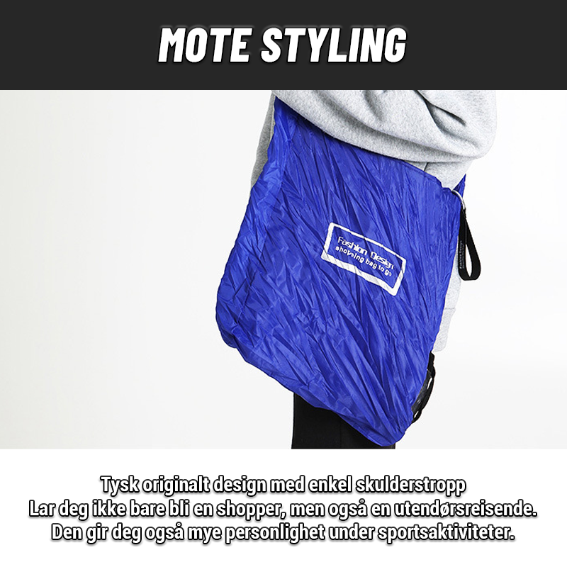 Plate Sammenleggbar Handlepose/Telescopic portable shopping bag