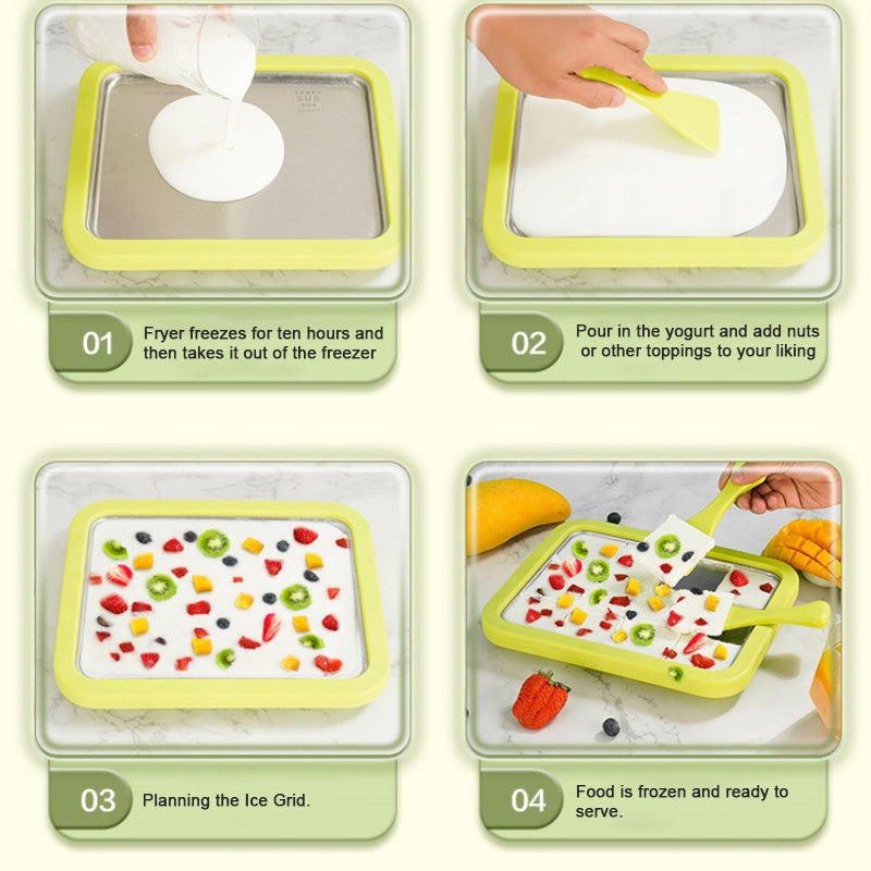 Unplugged Household Fruit Roll Ice Cream Machine