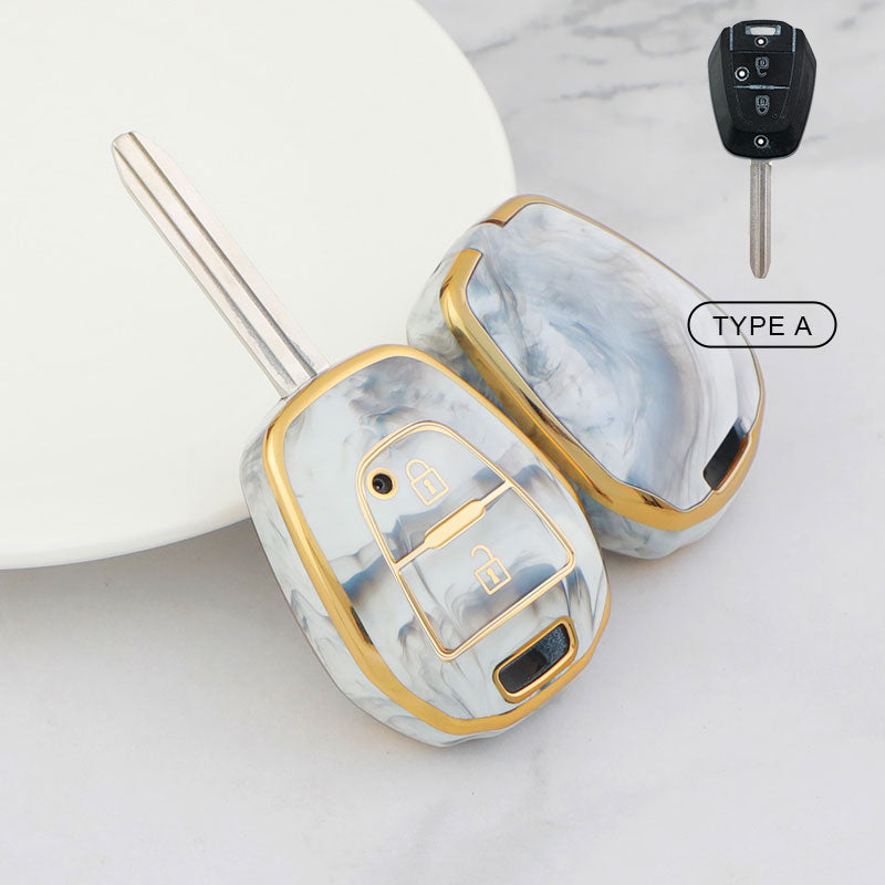 For Isuzu-Car Rhinestone Keychain Key Case