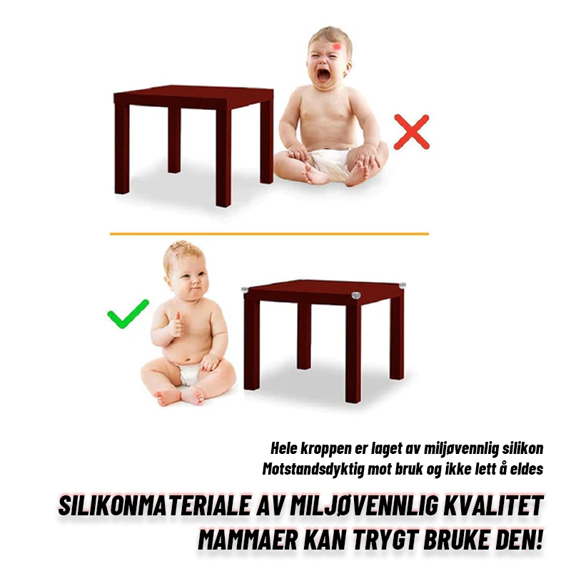 Sikkerhet Bordhjørne Beskyttelsesdeksel/Safety Table Corner Protective Cover