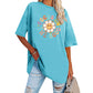 Women's Oversized Daisy Cute Floral T-Shirt