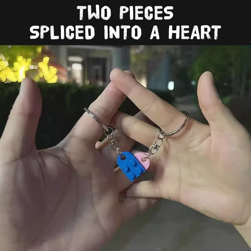 Love Building Blocks Keychain