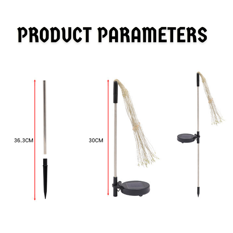 Led Solar Ground Fireworks Light String