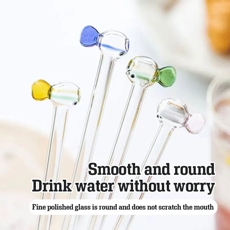 🐠Gaopeng Glass Fish Straw