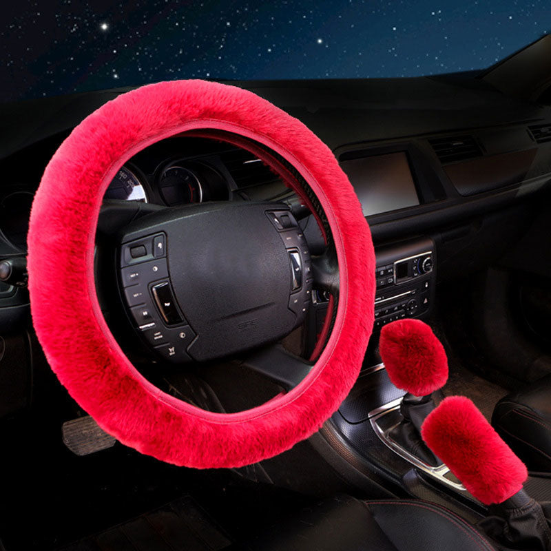 Three Piece High Elastic Steering Wheel Cover