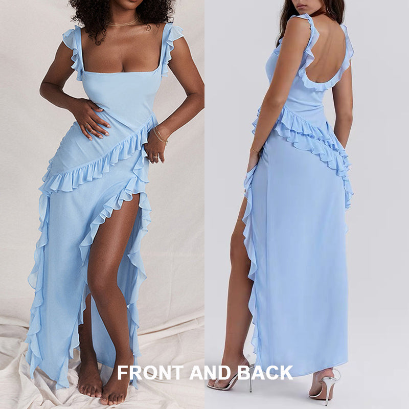 Sexy Suspender Dress With Ribbons