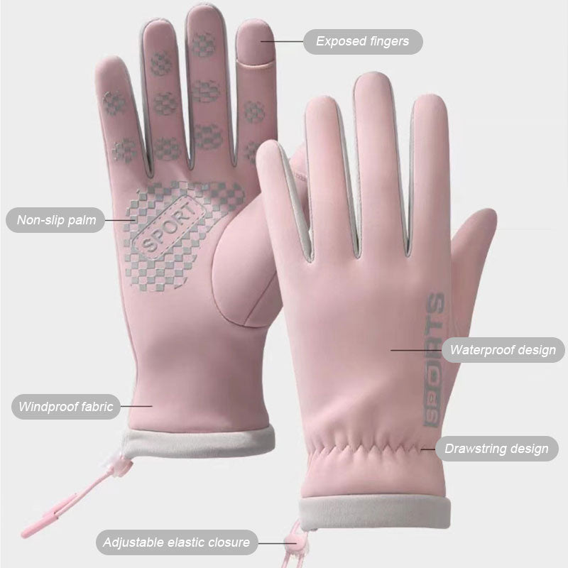 Winter Cycling Warm Velvet Thickened Gloves