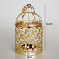 Hollow Bird Cage Candlestick Decorative Ornament