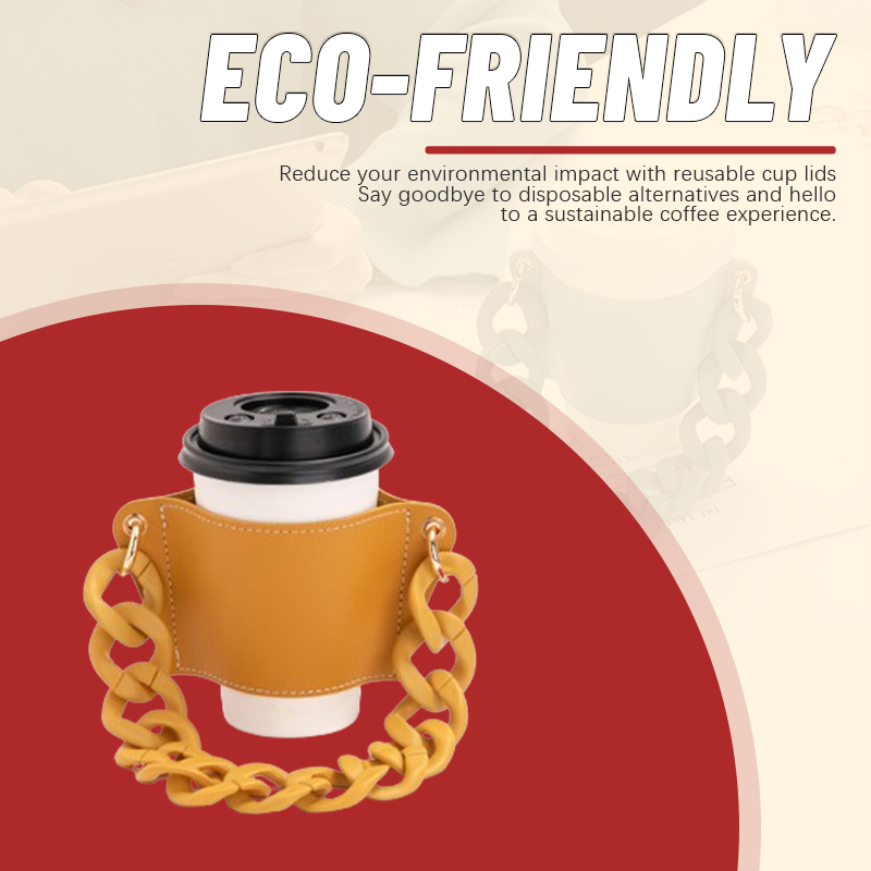Removable Chain Cup Cover Coffee Cup Cover
