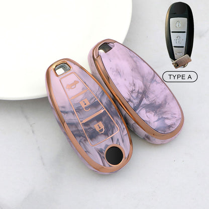 For Suzuki-Car Rhinestone Keychain Key Case