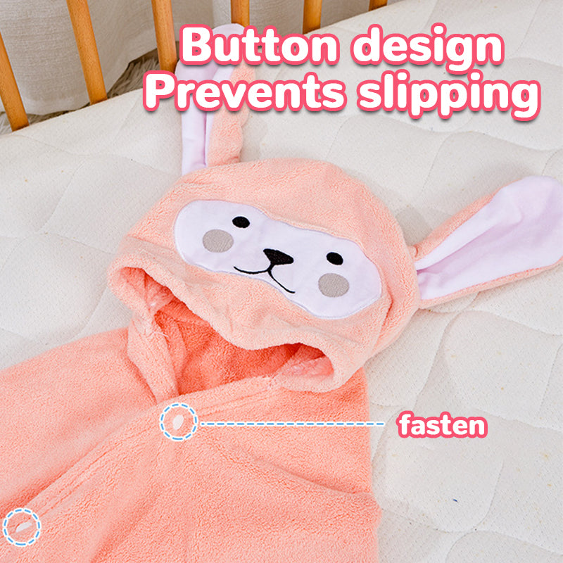 Children's Coral Velvet Bathrobe