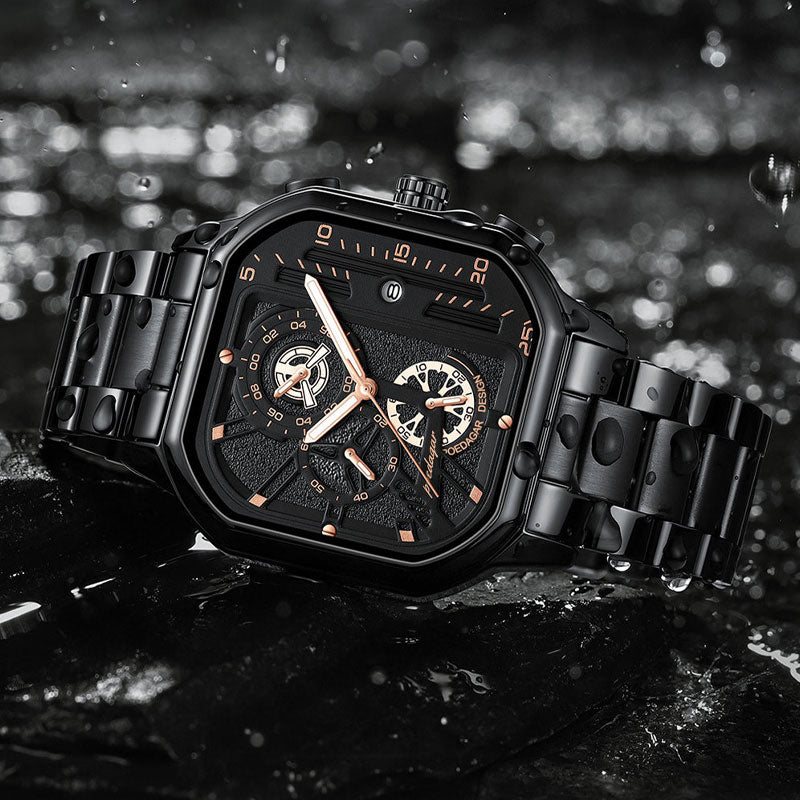 Men's Waterproof Luminous Multifunction Watch