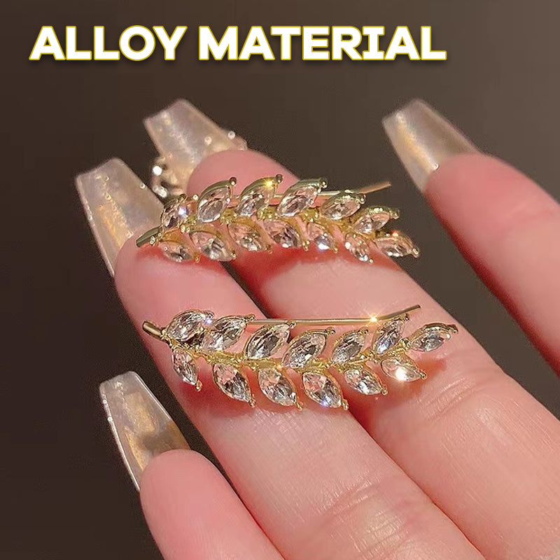 Zircon Wheat Ear Bone Clip